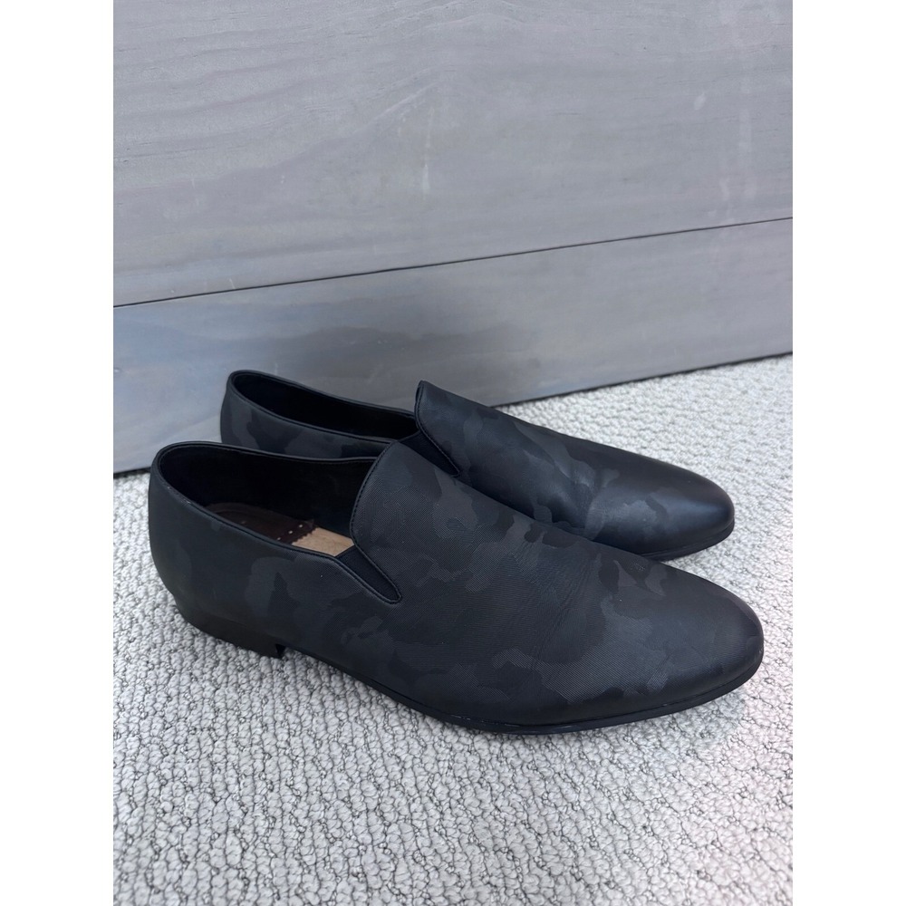 Robert Graham‎ Camo Loafers Size 14 Black Camouflage